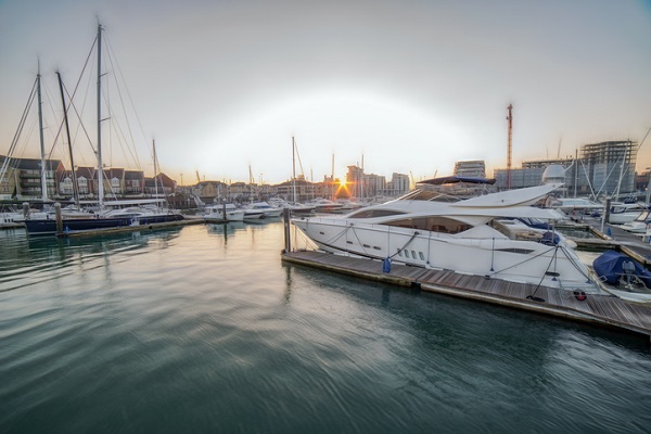 Marina at dusk