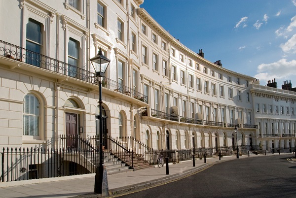 Row of houses in Brighton