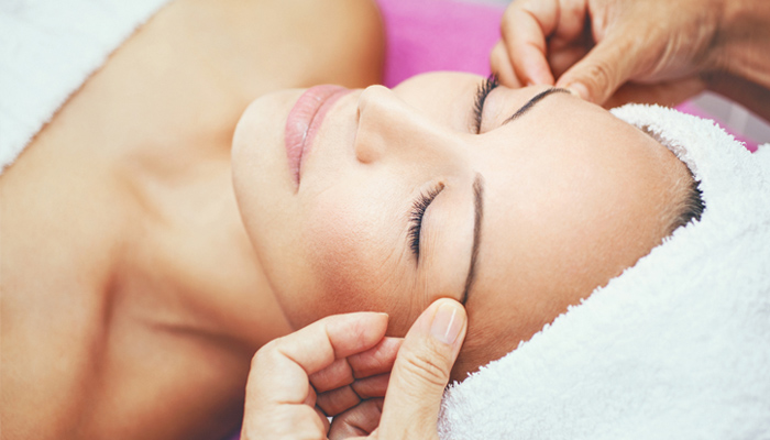 Lady Undergoing Beauty Treatment